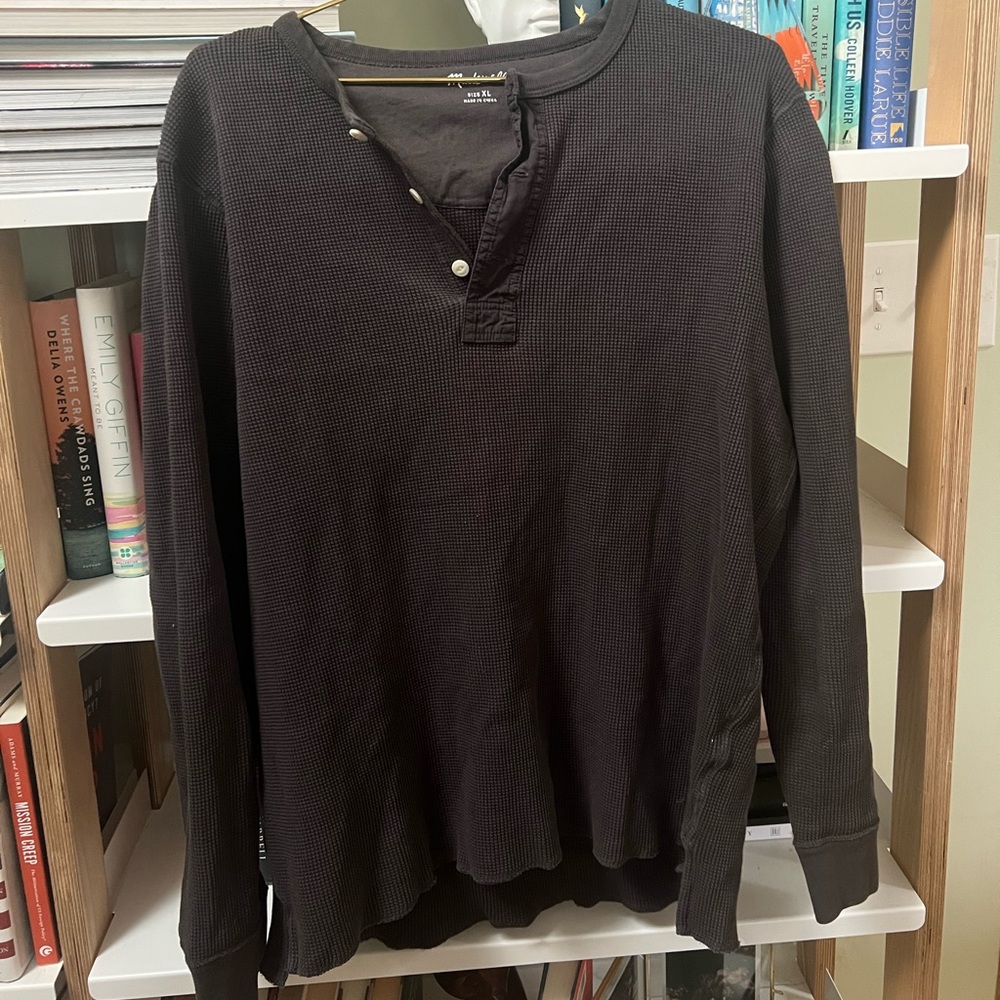 Madewell size XL men’s charcoal, Henley